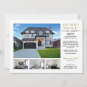 Modern Real Anwesen Marketing Postkarte (Rückseite)