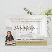 Modern Real Anwesen Marketing Postkarte (Stehend Vorderseite)