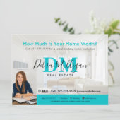 Modern Real Anwesen Marketing Postkarte (Stehend Vorderseite)