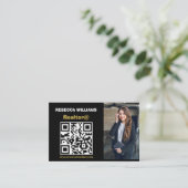 Modern Real Anwesen Monogram 2025 Visitenkarte (Stehend Vorderseite)