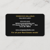 Modern Real Anwesen Monogram 2025 Visitenkarte (Rückseite)