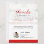 Modern Real Anwesen Open House Danke Karte (Vorderseite)