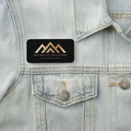 Modern Real Anwesen Werbemittel Name des Realtor-L Namensschild (Beispiel)