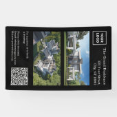 Modern Real Estate Banner with QR Code (Horizontal)