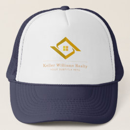 Modern Real Estate Black and gold custom logo Truckerkappe