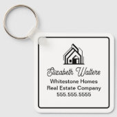 Modern Real Estate Company Customized Realtor Schlüsselanhänger (Vorderseite)