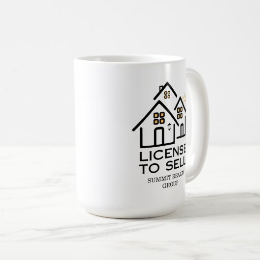 Modern Real Estate License To Sell Kaffeetasse (VorderseiteRechts)