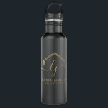 Modern Real Estate Promotional Realtor Logo Edelstahlflasche<br><div class="desc">Elevate Your Real Estate Brand with Premium Promotional Items! Ensure your clients never forget your name with personalized steel water bottle. Perfect for jotting down property details and contact information, these note pads keep you top of mind. Make a statement of professionalism with custom-branded items. Impress clients with a polished...</div>
