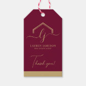 Modern Real Estate Promotional Realtor Logo Geschenkanhänger (Vorderseite)