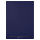 Modern Real Estate Promotional Realtor Logo Klemmbrett (Rückseite)