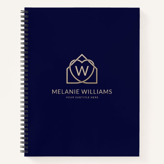 Modern Real Estate Promotional Realtor Logo Notizblock (Vorderseite)