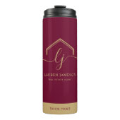 Modern Real Estate Promotional Realtor Logo Thermosbecher (Vorderseite)