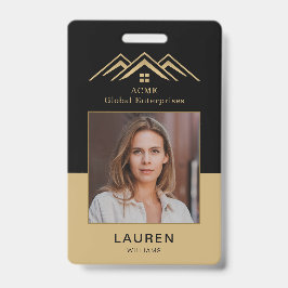 Modern Real Estate Promotional Realtor Name Tag Ausweis