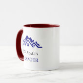 Modern Real Estate white and gold custom logo  Tasse (Vorderseite Links)