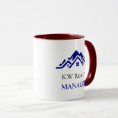 Modern Real Estate white and gold custom logo  Tasse (VorderseiteRechts)