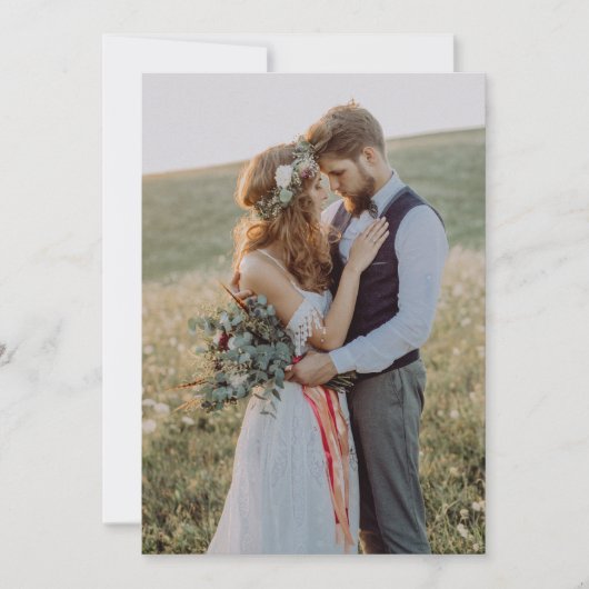 Modern Real Vellum Overlay Simple 3 Foto Wedding Einladung (Vorderseite)