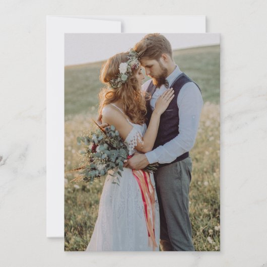 Modern Real Vellum Overlay Simple 4 Foto Wedding Einladung (Vorderseite)