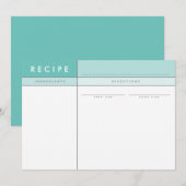 MODERN RECIPE CARD Veranstalter fett minimalen Jad Dankeskarte (Vorne/Hinten)