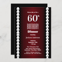Modern Red 60. Geburtstagsessen