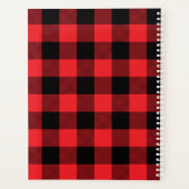 Modern Red and Black Buffalo Check Planer (Rückseite)