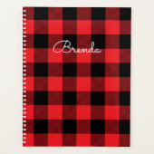 Modern Red and Black Buffalo Check Planer (Vorderseite)