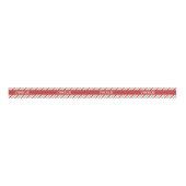 Modern Red and Green Candy Cane Stripes Pattern Ripsband (Vorderseite)