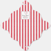 Modern Red Chalk Stripes Triple Hearts Baby Shower Geschenkschachtel (Ungefaltet)