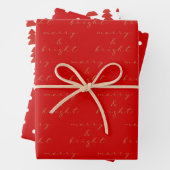 Modern Red Christmas Geschenkpapier Set (Beispiel)