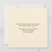 Modern Red CHRISTmas Nativity Card (Rückseite)