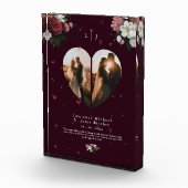 Modern Red Custom Heftform Geschenk für sie & ihn Fotoblock (Rechts)