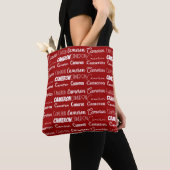 Modern Red Customized Name Collage Tasche (Von Nahem)