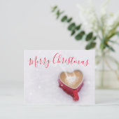 Modern Red Good Morning Frohe Weihnachten (Stehend Vorderseite)