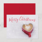 Modern Red Good Morning Frohe Weihnachten (Vorne/Hinten)