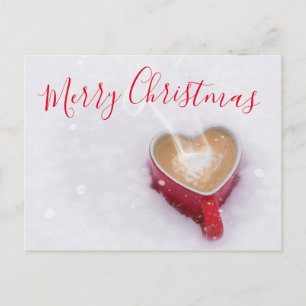 Modern Red Good Morning Frohe Weihnachten