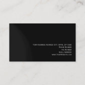 Modern Red Gray Simple Monogram Business Card Visitenkarte (Rückseite)