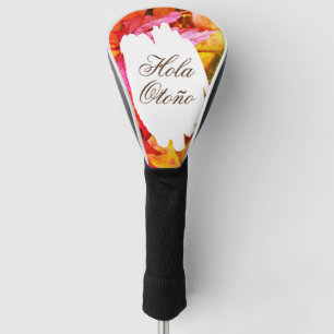 Modern Red Green Orange Fall Mapser Herbstblätter Golf Headcover