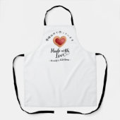 Modern Red Heart Cookie Minimalist Bakery Baking Schürze (Vorderseite)