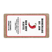 Modern Red Hot Chili Sauce Pepper Kraft Label (Vorne)