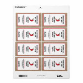 Modern Red Hot Chili Sauce Pepper Kraft Label (Vorne)