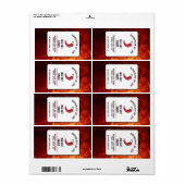Modern Red Hot Chili Sauce Pepper Label (Vorne)