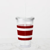 Modern Red Name Script Acryltrinkbecher (Rechts)