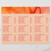 Modern Red Orange Elegante Trifold Broschüre (Rückseite)