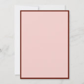 Modern Red Photo Frame Graduation Party Einladung (Rückseite)