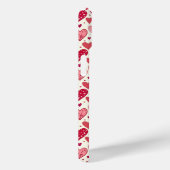 Modern Red & Pink Hearts Pattern Case-Mate iPhone Hülle (Rückseite / Rechts)