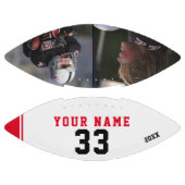 Modern Red Player Name Number 2 Foto Collage Foo Football (Paneele)