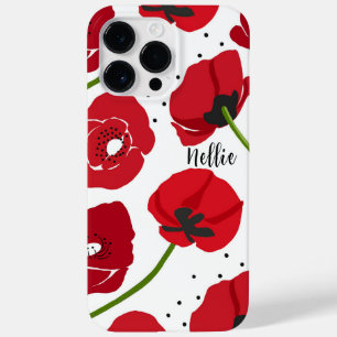 Modern Red Poppy Blume Case-Mate iPhone 14 Pro Max Hülle