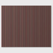 Modern Red Sage Black Stripe Christmas Geschenkpapier (Flach)