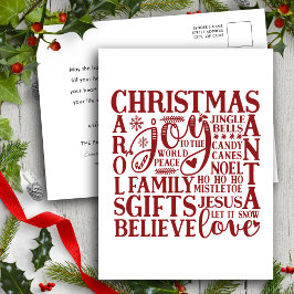 Modern Red Script Fun Weihnachten Untergrundbahn E