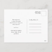 Modern Red Script Fun Weihnachten Untergrundbahn E (Rückseite)