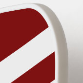 Modern Red Script Name Pickleball Schläger (Linke Seite)